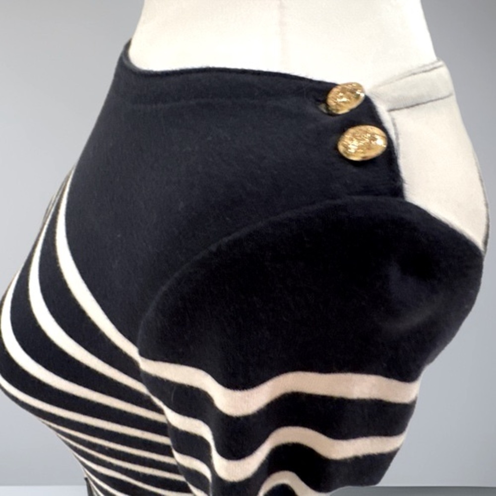 Lauren Ralph Lauren petite dress- navy blue & white stripes - size P medium - Picture 5 of 12
